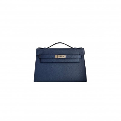 HERMES KELLY MINI 22 EPSOM LEATHER ROYAL BLUE (22*14*7cm) 